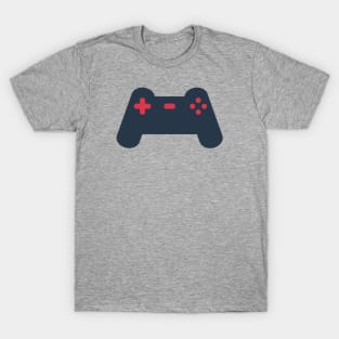 Minimalist Console Controller (Dark Blue and Red) T-Shirt